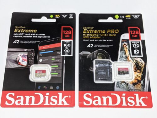 SanDisk microSDカード Extreme&Extreme PRO 128GB