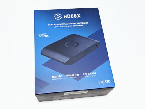 Elgato HD60 Xの外箱パッケージ・表側